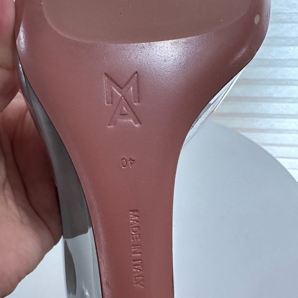 🌹 AMINA MUADDI🌹 Lupita Glass Wedge Sandal Size: 40 - Picture 15 of 16